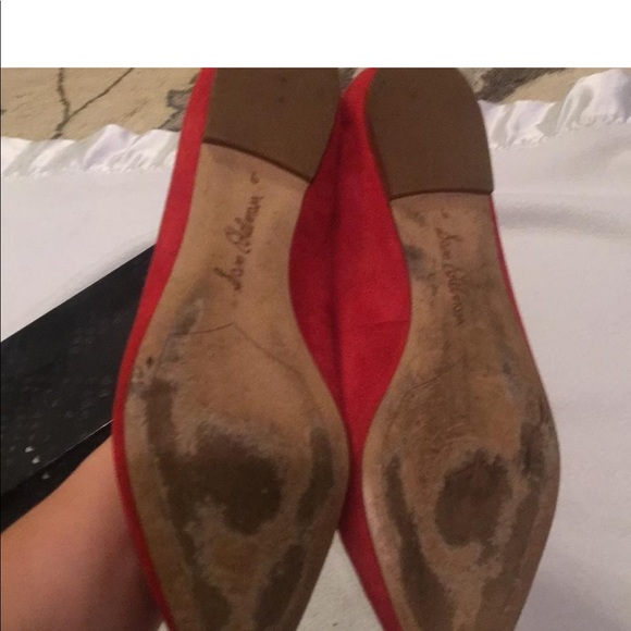 Sam Edelman red suede flats - Picture 2 of 4